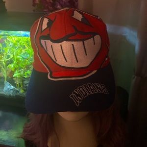 90s vintage Cleveland Indian hat
